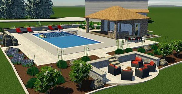Professional Landscaping Design - 3D model - ASPM - Norfolk, NE