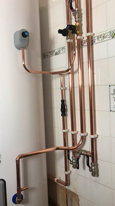 unvented hot water cylinder installation