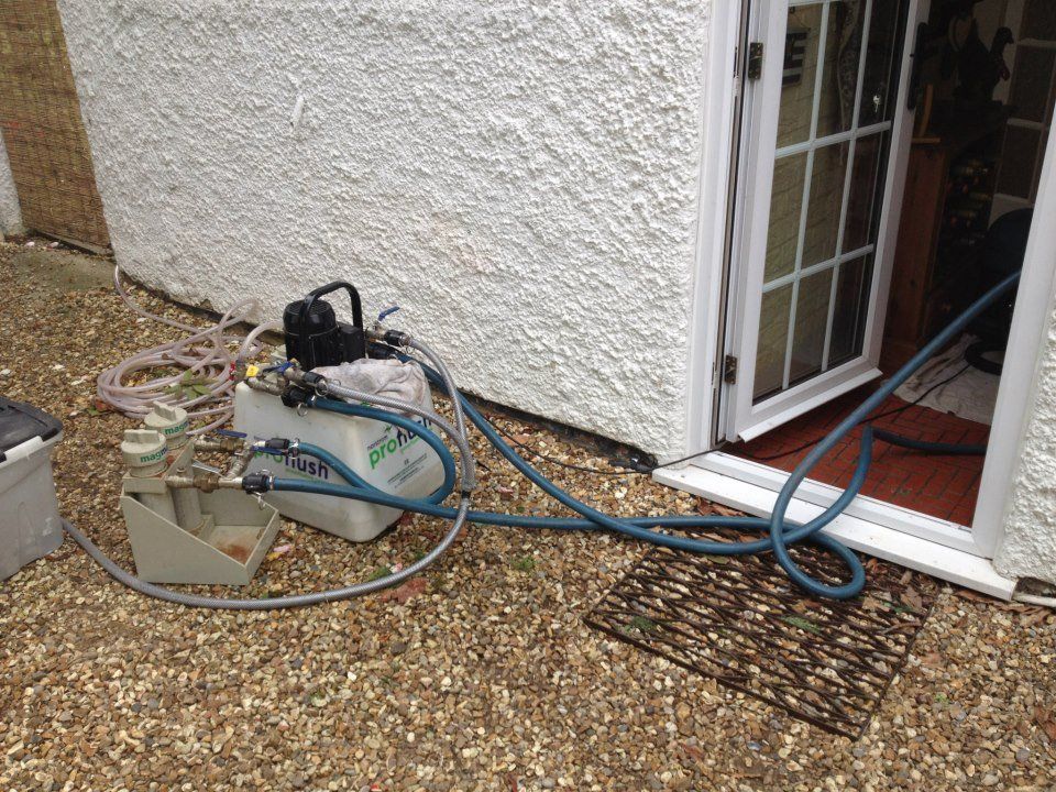 central heating power flushing Wokingham