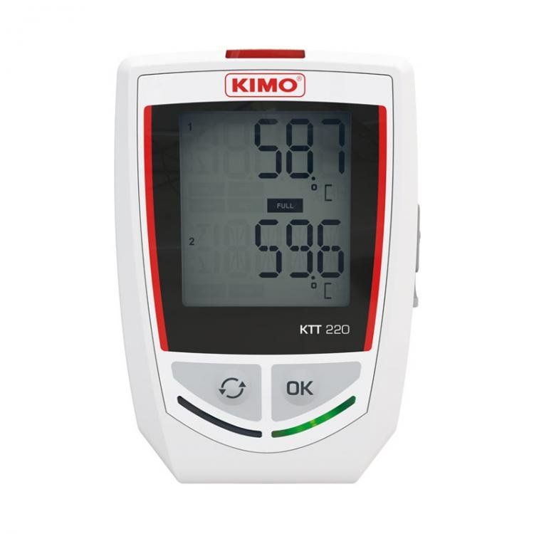KTT20 data logger for recording temperature during transportation or storage