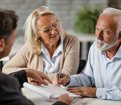 Old Couple Talking to Attorney — Mobile, AL — Green Disability Law