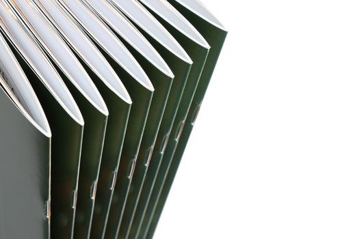 brochure pronte per la distribuzione al pubblico