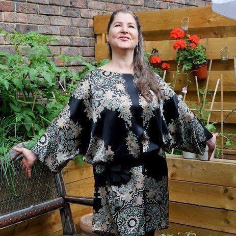 louisa beard in a garden