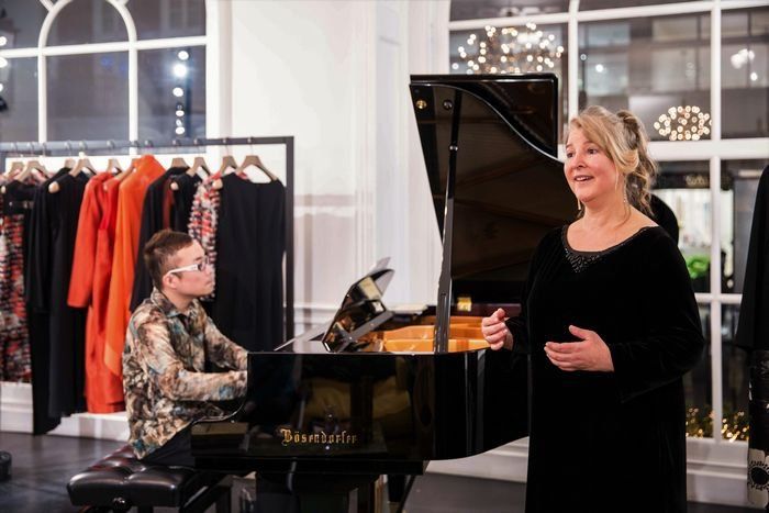 louisa beard and chinese playing piano