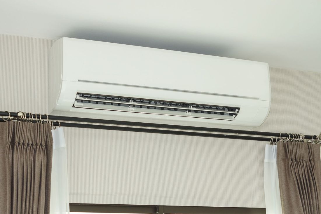 Climatizzatore in funzione