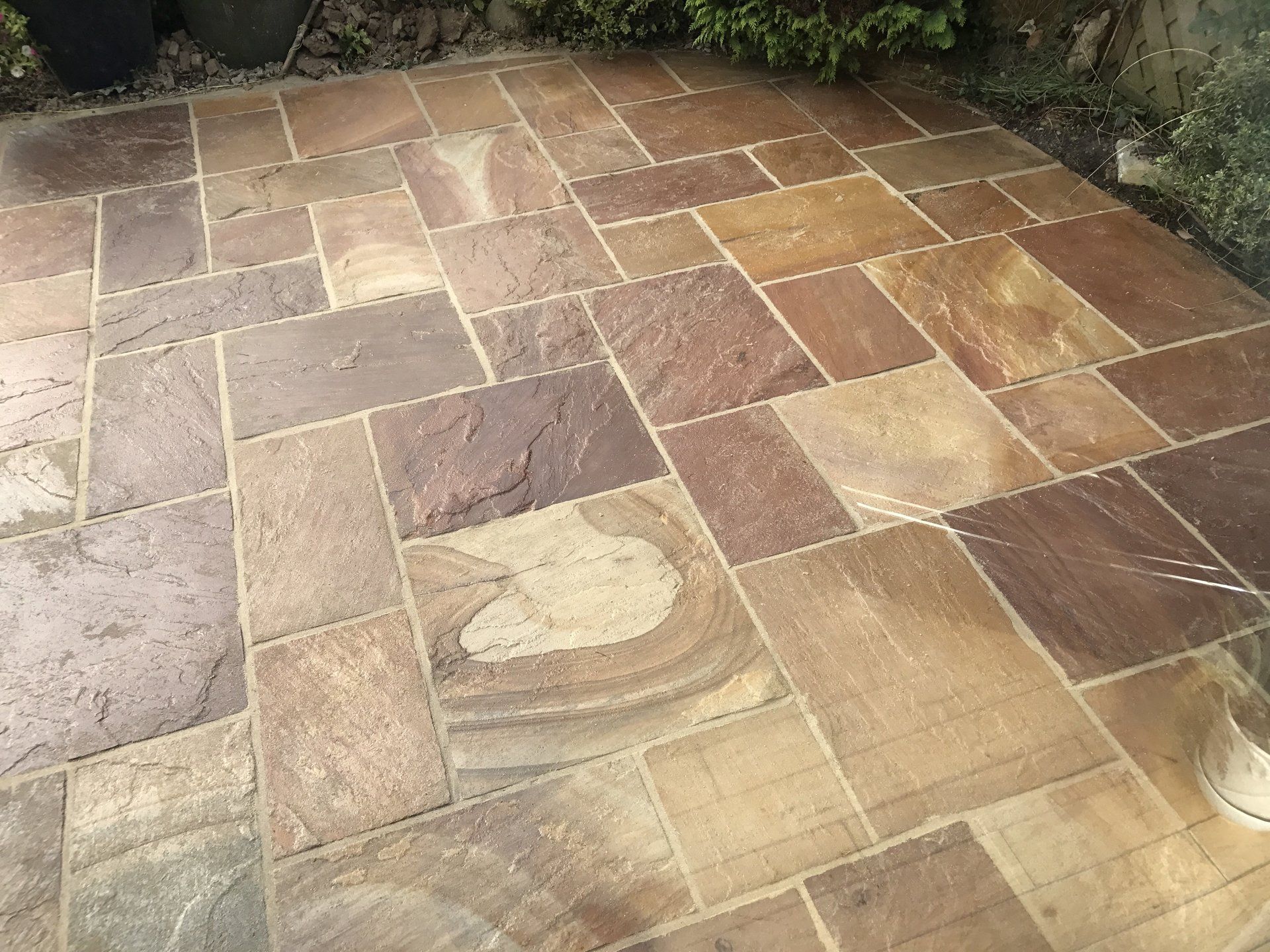 block paved area