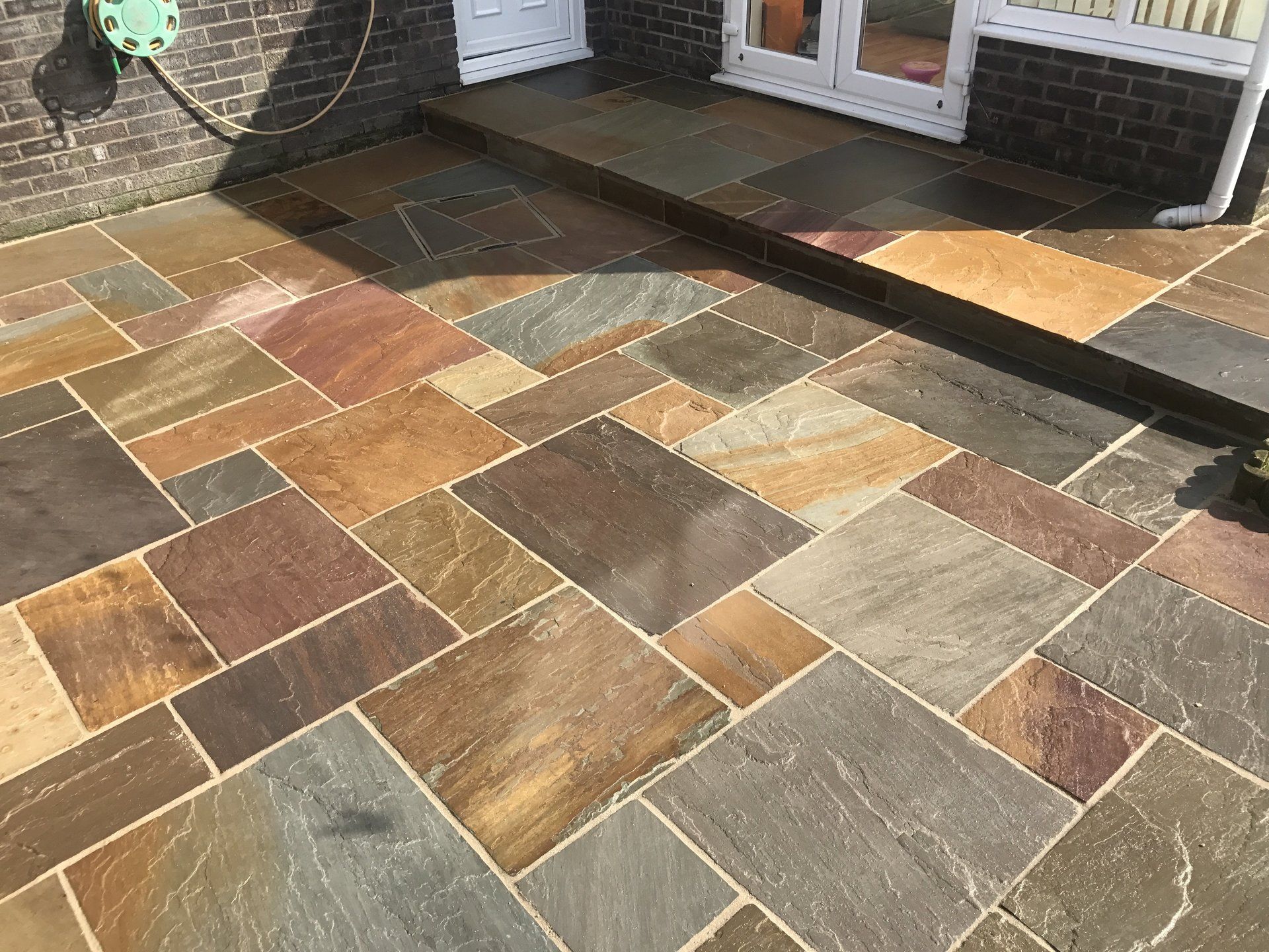 Block paved surface