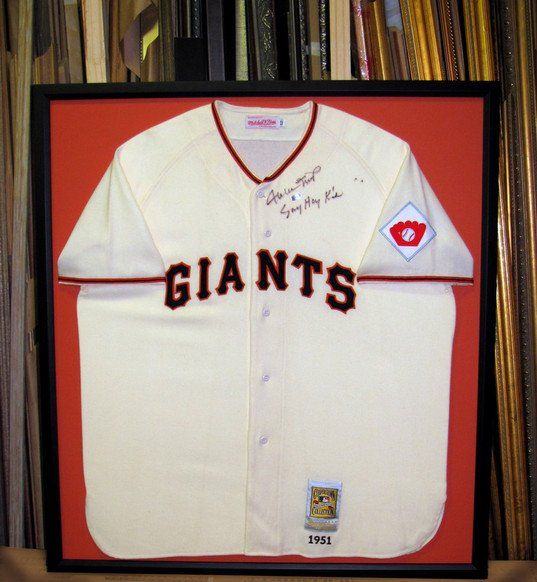 Giants retro jersey signed
