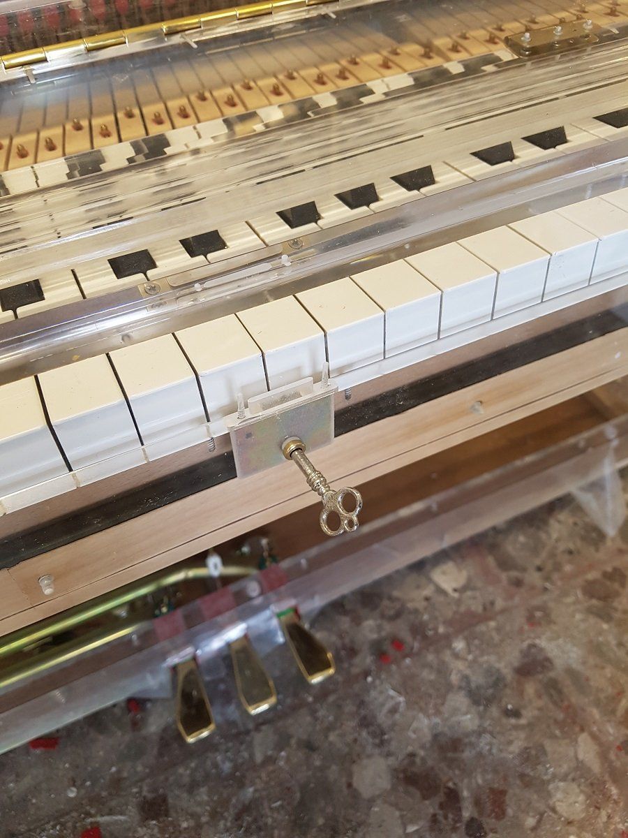 Particolare di un pianoforte