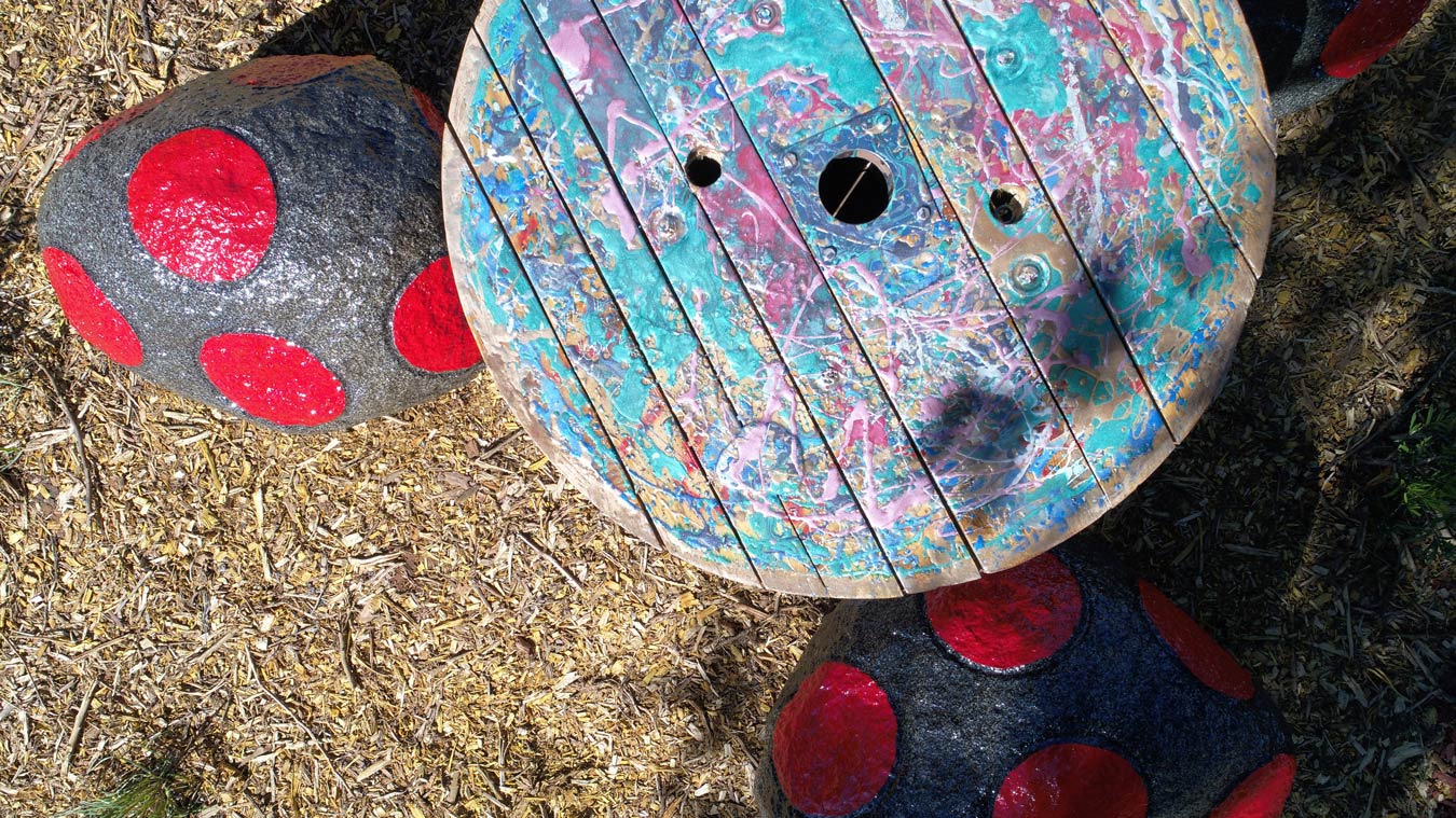 decorated stones