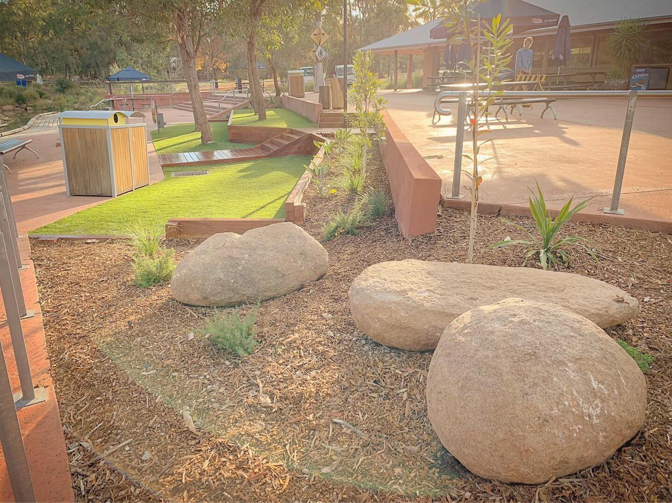 park stone landscape