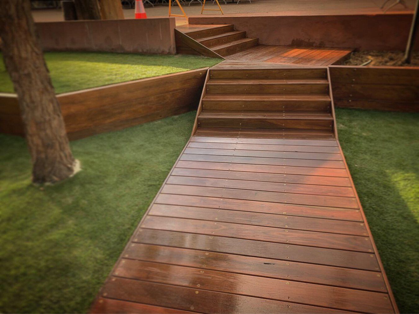 wood path