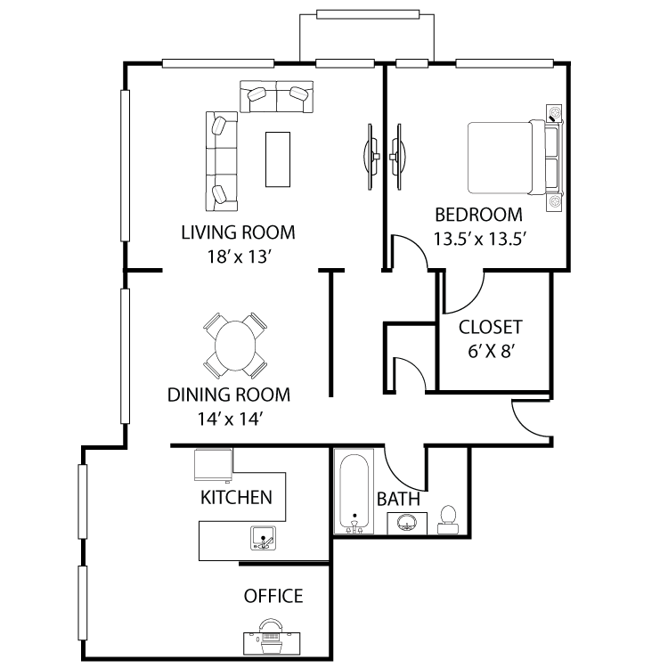 One Bed B