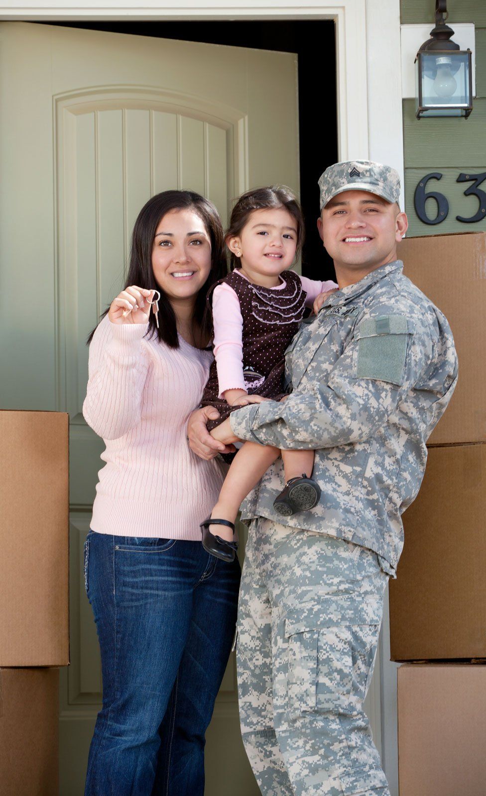 Central Texas Property Management family moving into their new home