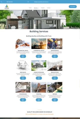 Services Page Design Services Page Design