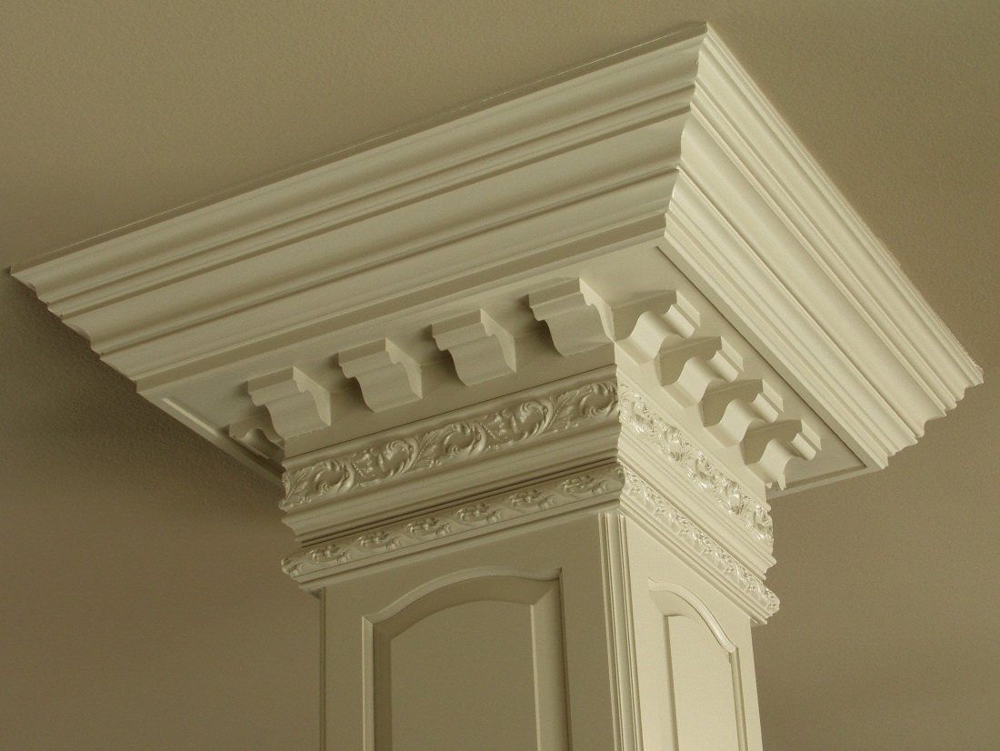 Top of Column with Decorative Moulding