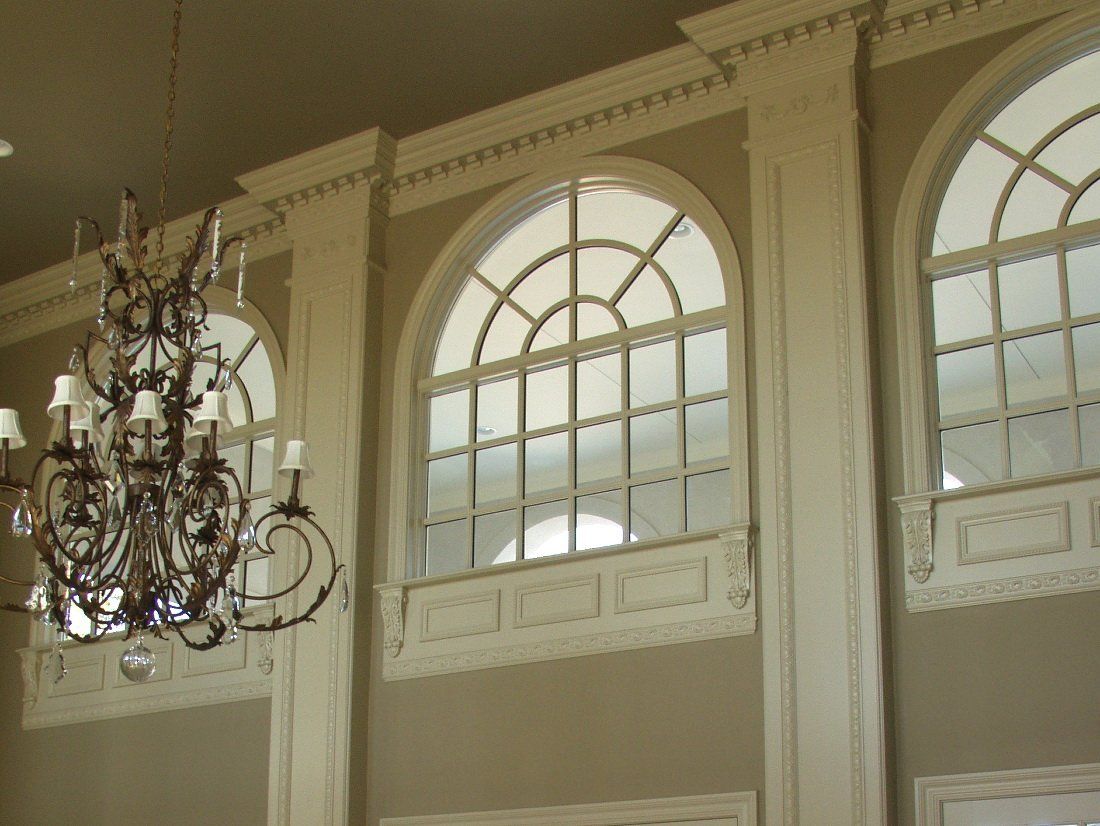 Windows with Decorative Moulding