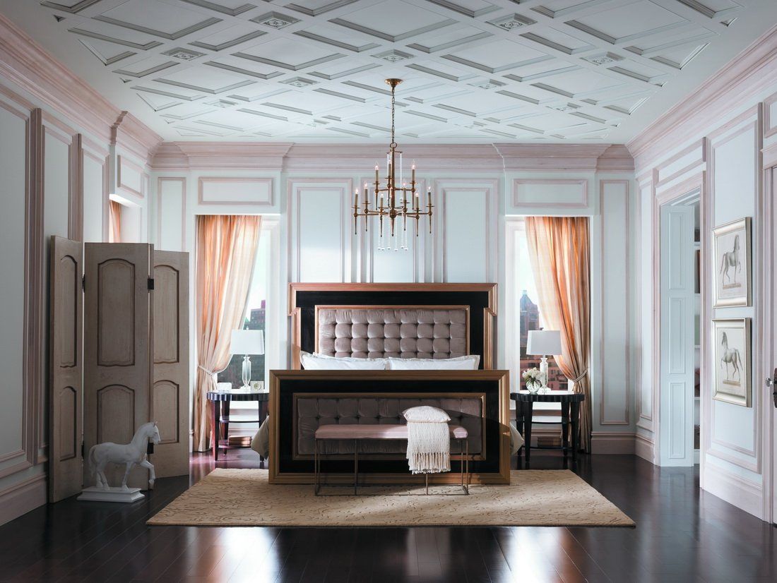 Bedroom with Decorative Moulding