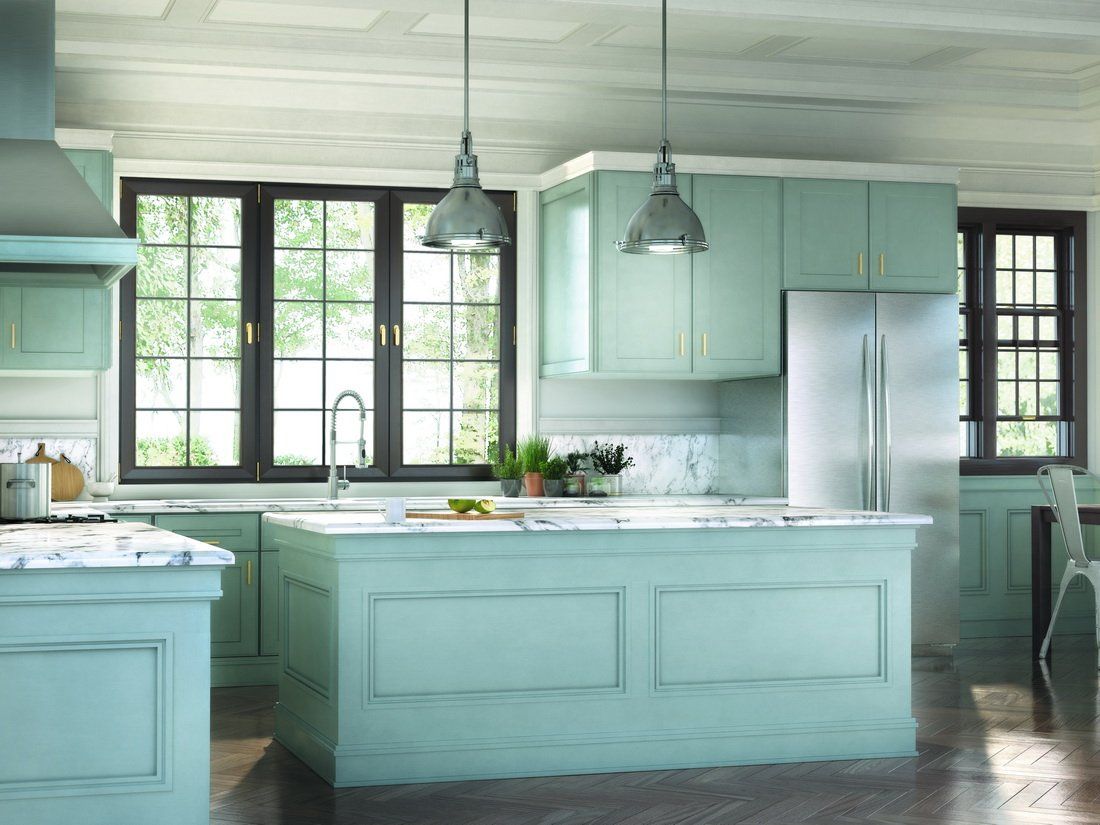 Kitchen with Decorative Moulding
