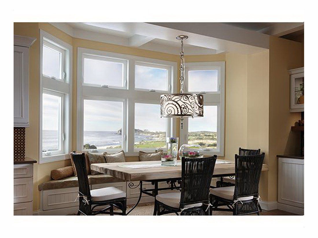 Dining Room with Bay Windows
