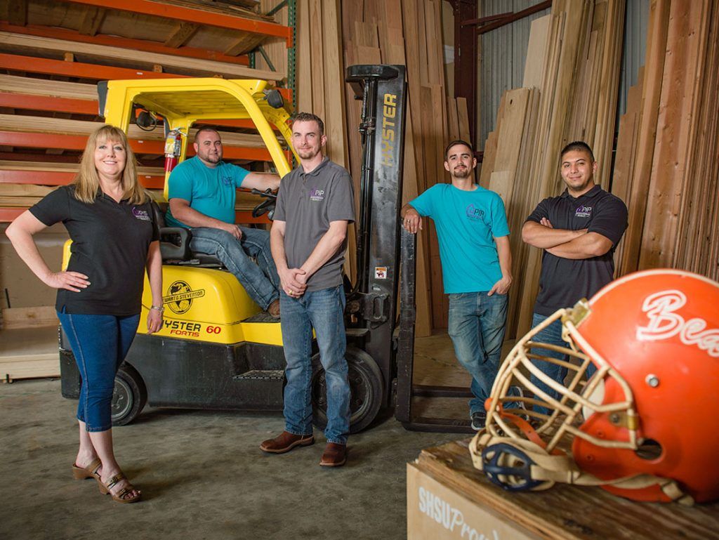 Precision Interior Products' Team in Supply Warehouse