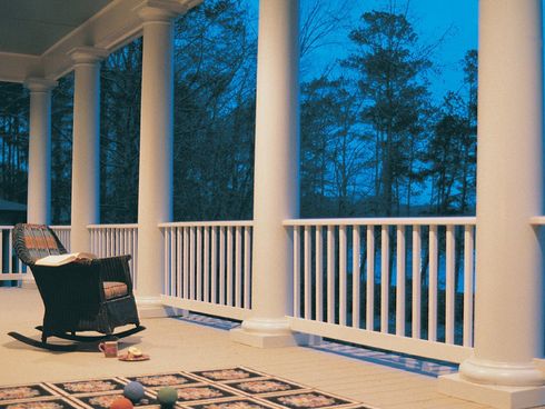porch with columns