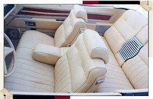 White car interior - Classic Car Restoration in Annapolis, MD