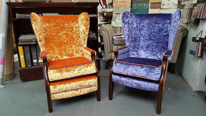 purple lining sofa