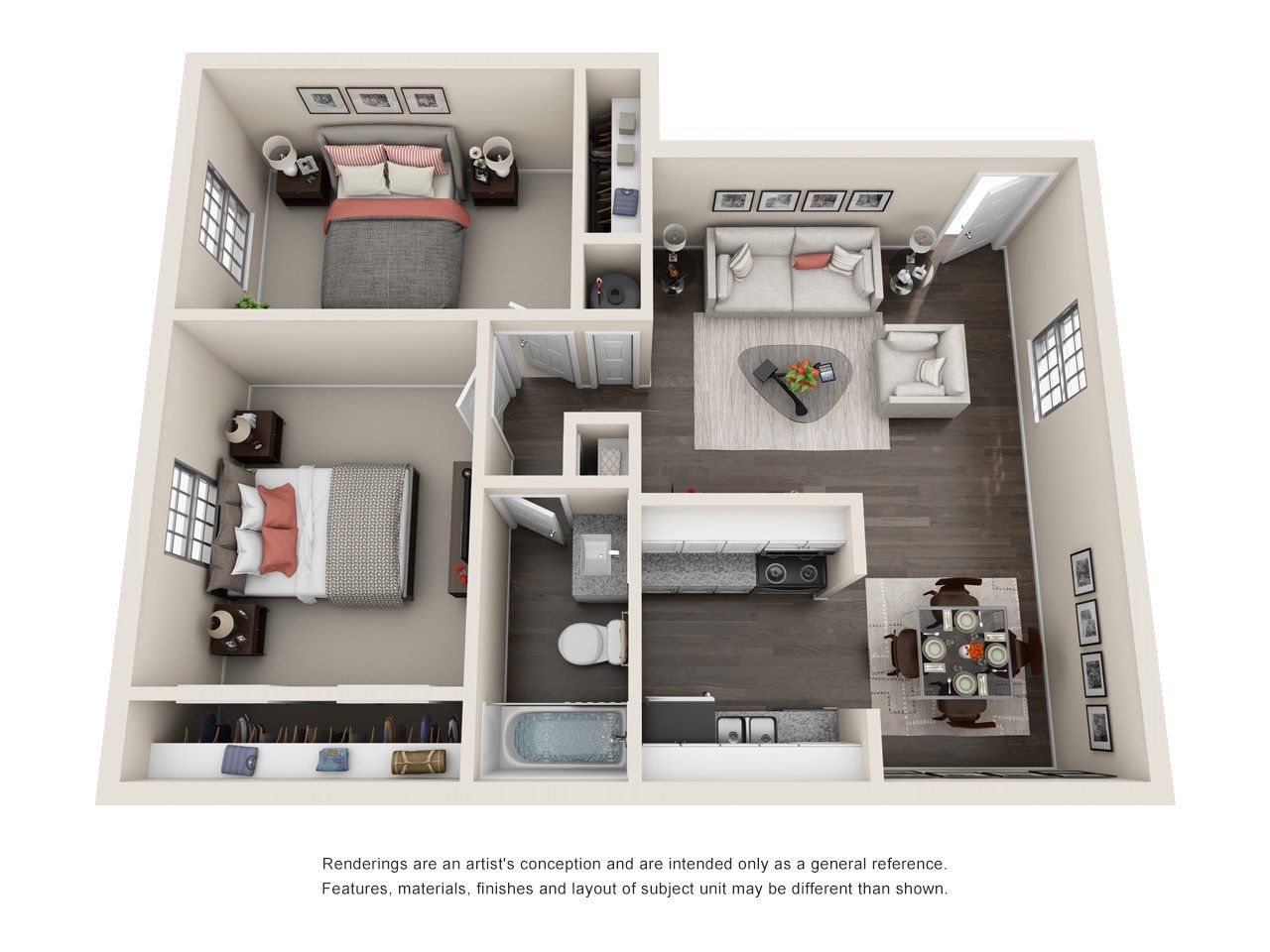 Carmel 2 Bed 1 Bath