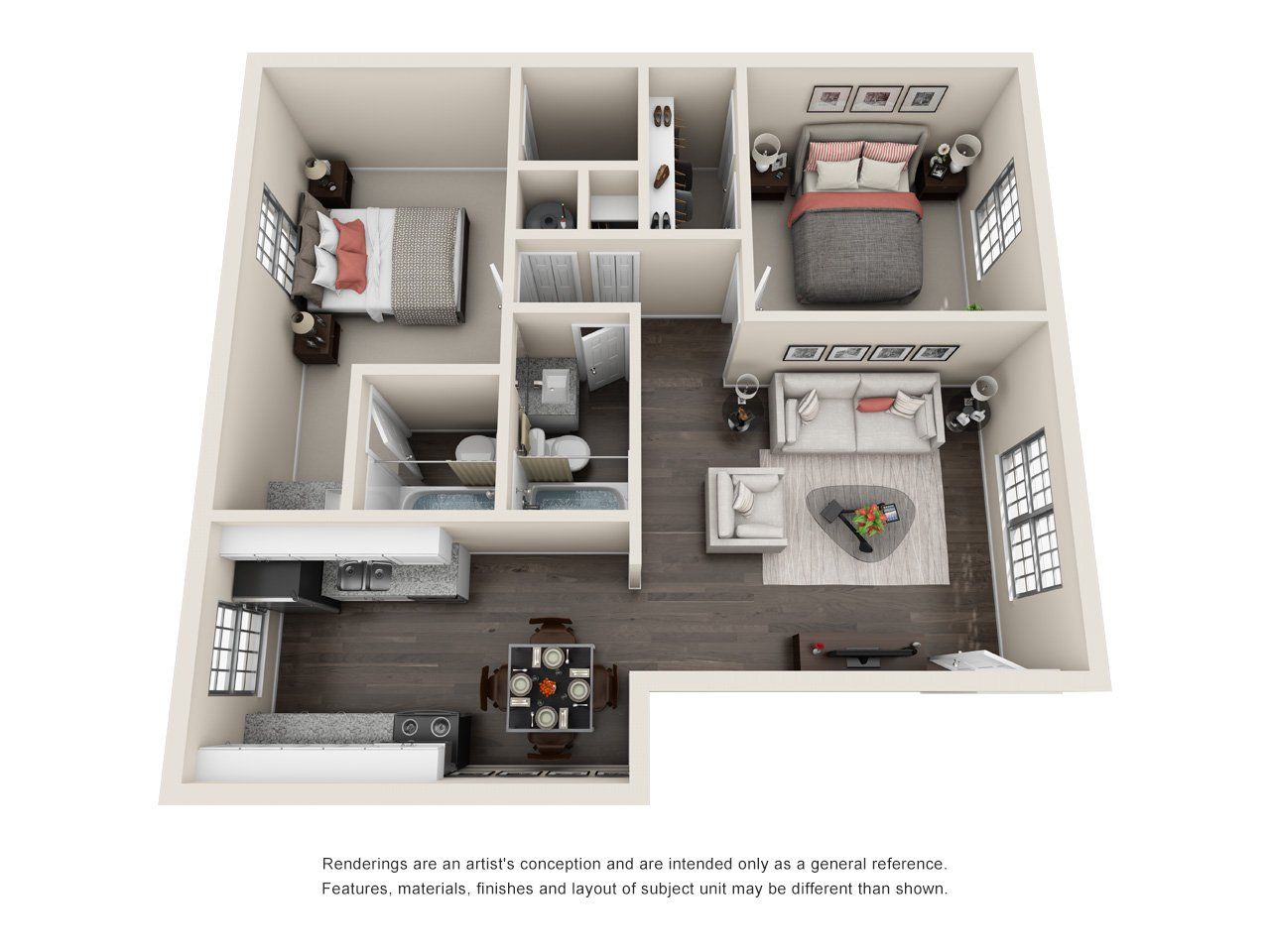 Carmel 2 Bed 2 Bath