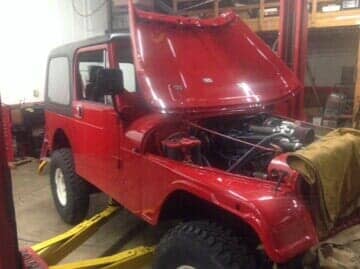 Open Hood Off Road Car Side View — Auto Repair in Cotati, CA