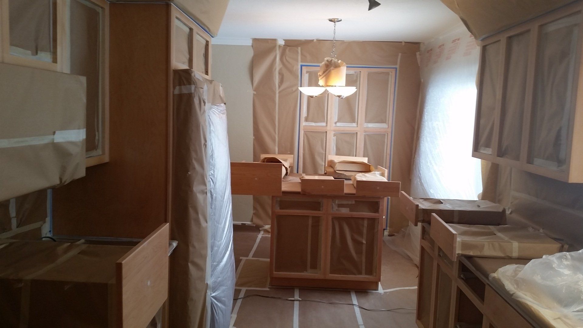 Masking process in kitchen preparation
