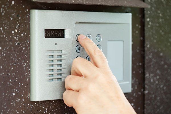 Tastierino per controllo accessi di un cancello elettrico
