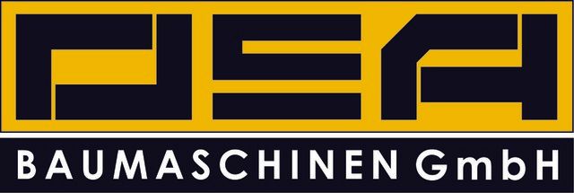 A logo for a company called baumaschinen gmbh
