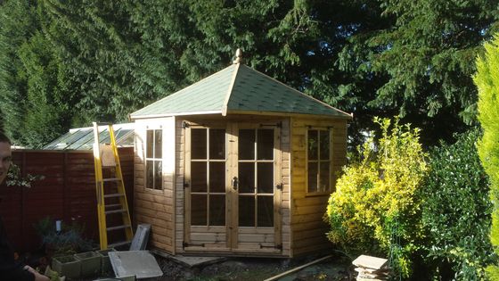 Fully glazed double doors