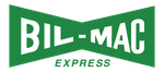 A green and white logo for bil-mac express