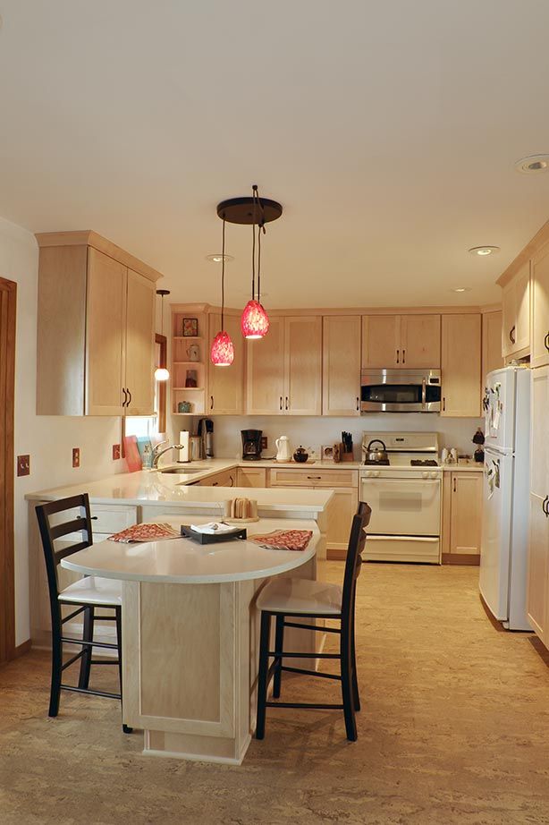 Kitchen with Cork Floor — Floor Installation in Bundaberg, QLD