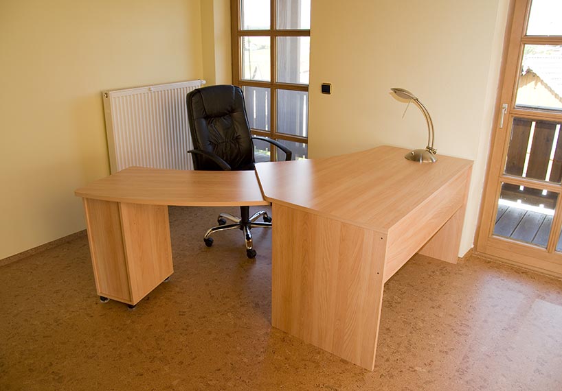 Office with Cork Floor — Floor Installation in Bundaberg, QLD