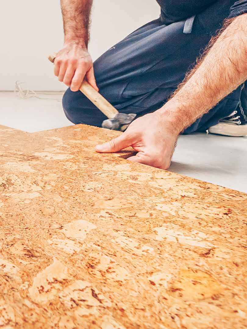 Installing Cork Floor — Floor Installation in Bundaberg, QLD