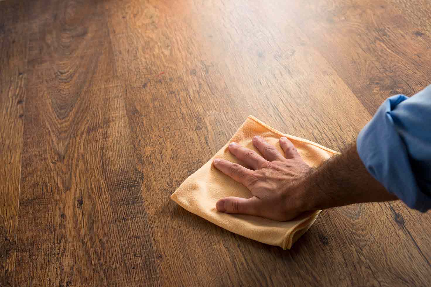 Hand Cleaning Hardwood — Floor Installation in Bundaberg, QLD