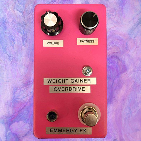 pink guitar pedal