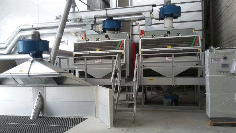 macchinari per stoccaggio in industria agroalimentare