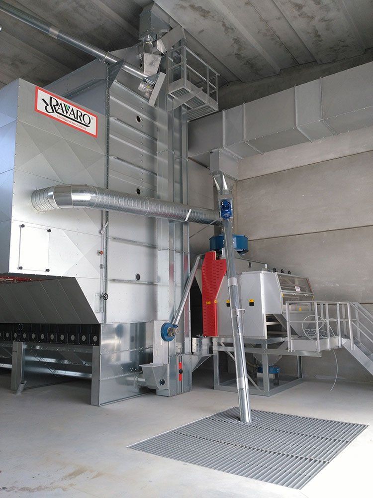 essiccatoio interno in impianto alimentare