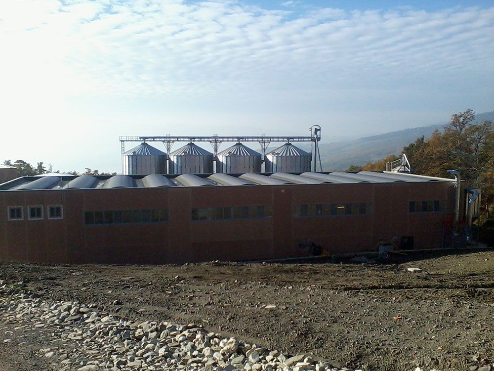 vista di un impianto agroalimentare