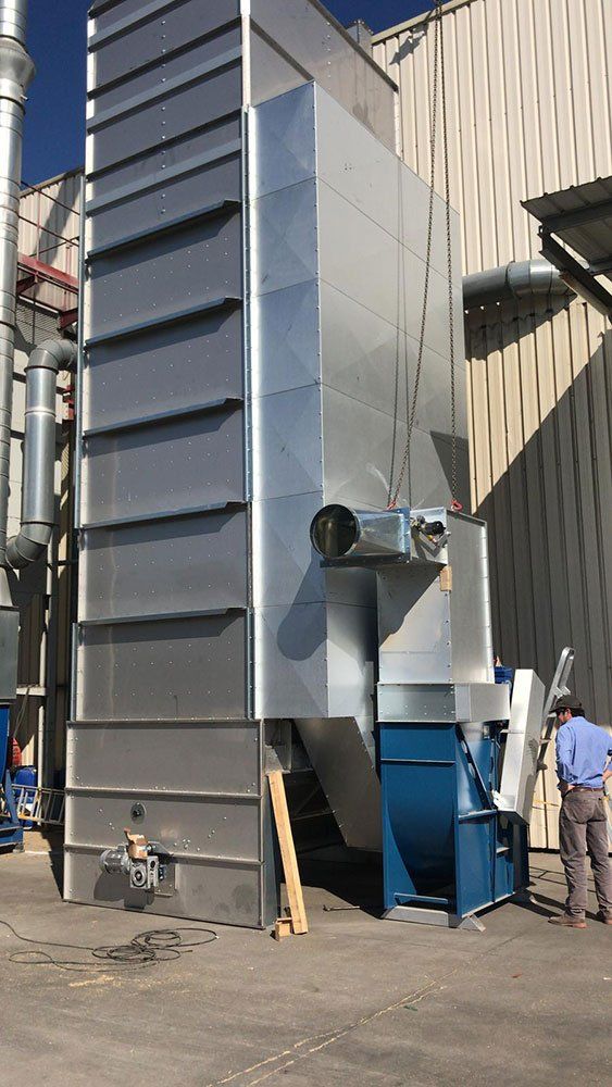 impianto aerazione per complesso industriale