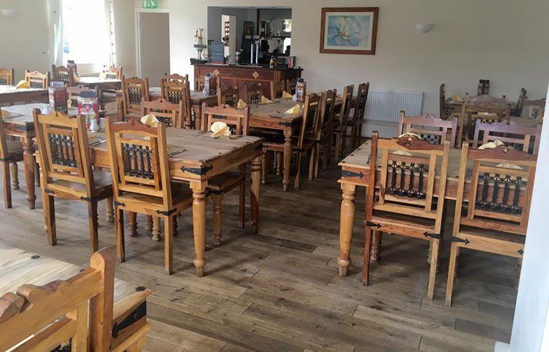 Chairs and tables