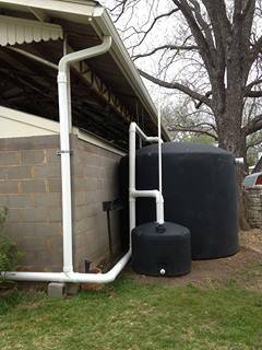 Installed Rainwater Collection Unit — Fredericksburg, TX — Water Works Sprinkler Co.