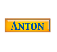 A yellow sign with the name anton on it.