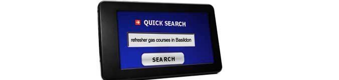 A tablet with a blue screen that says quick marker on it