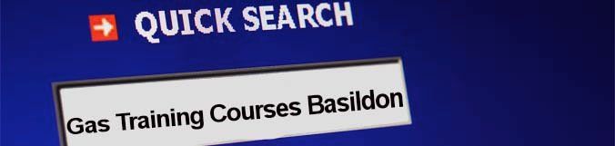 A sign that says quick search gas training courses basildon